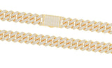 DIAMOND CUBAN CHAIN  (WITH BAGUETTES)