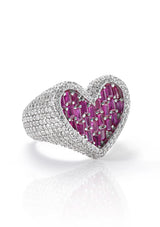 DIAMOND HEART RING